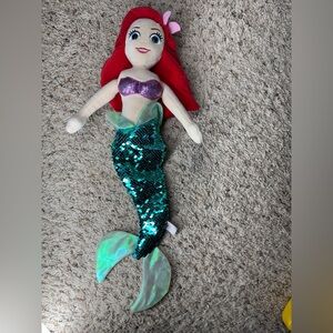 Disney Mermaid Princess ARIEL Ty Sparkle 18" plush